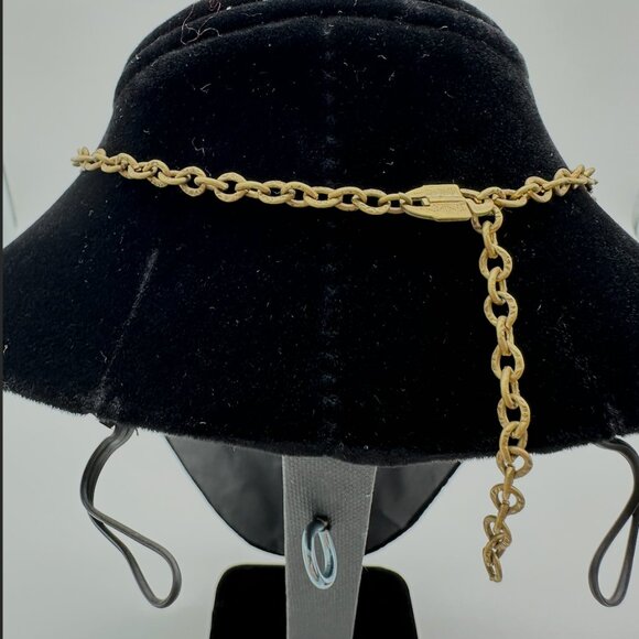 Vintage 1980s Gold and Rose Gold Necklace and Bracelet Set - Picture 4 of 6